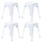 Flash Furniture 18 Inch White Metal Stool, 4PK ET-BT3503-18-WH-GG - alternate 7